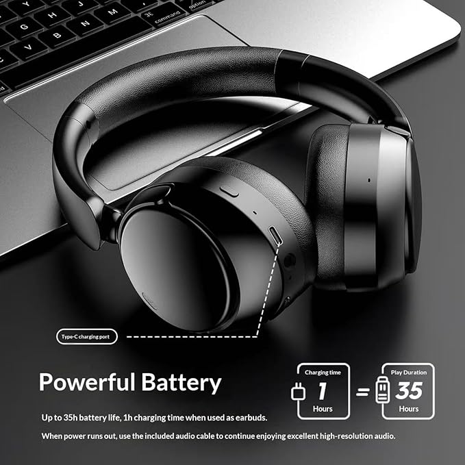Noise Cancelling Headphones,Wireless Bluetooth 5.4 Over-Ear Headphones,ANC Active Noise Canceling, Long Battery Life, and a Foldable Design Make it Suitable for Travel, Sports, and Gaming. (3pcs)