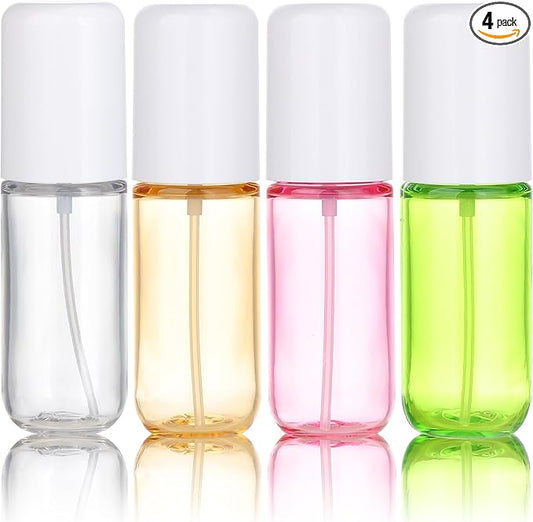 Travel Spray Bottles 1.35oz/40ml Fine Mist Empty Spray Bottles Mini Refillable Plastic Travel Bottle Set for Traveling and Outgoing