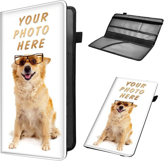 Customized Registration & Insurance Holder, Leather Car Glove Box Organizer, Cool Accessories for ID, Driver's License & Essential Documents, Business Cards - Men & Women