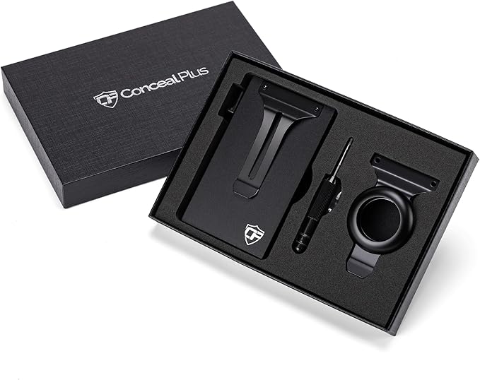 Conceal Plus Slim Minimalist Pop Up Wallet for Men, Money Clip Airtag Smart RFID Blocking Credit Card Holder, Front Pocket Carry Theft Proof Travel Wallet 4-6 Card Capacity (Airtag NOT Included)