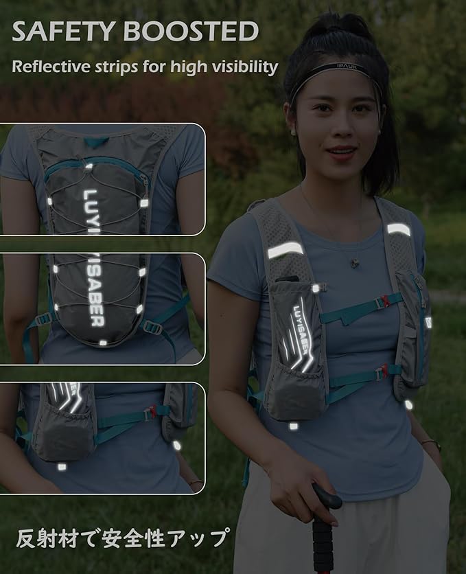 TRIWONDER Hydration Running Backpack Lightweight Water Vest for Men Women Hydration Water Pack for Cycling, Running, Hiking and Biking