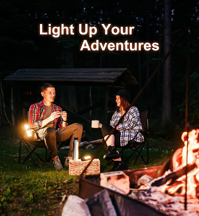 Solar Camping Lantern,1800LM,13 Light Modes, 3000mAh Battery, IP66 Waterproof,Rechargeable Camping Lights LED Flashlight for Hurricane, Emergency, Power Outages Home