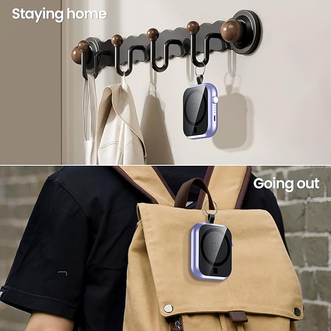 Magnetic Power Bank 10000mAh with Detachable Lanyard-3-in-1 Magnetic Wireless Charger,22.5W PD Fast Charging,Compact Portable Battery Pack for iPhone 16/15/14/13/12,Apple Watch & AirPods