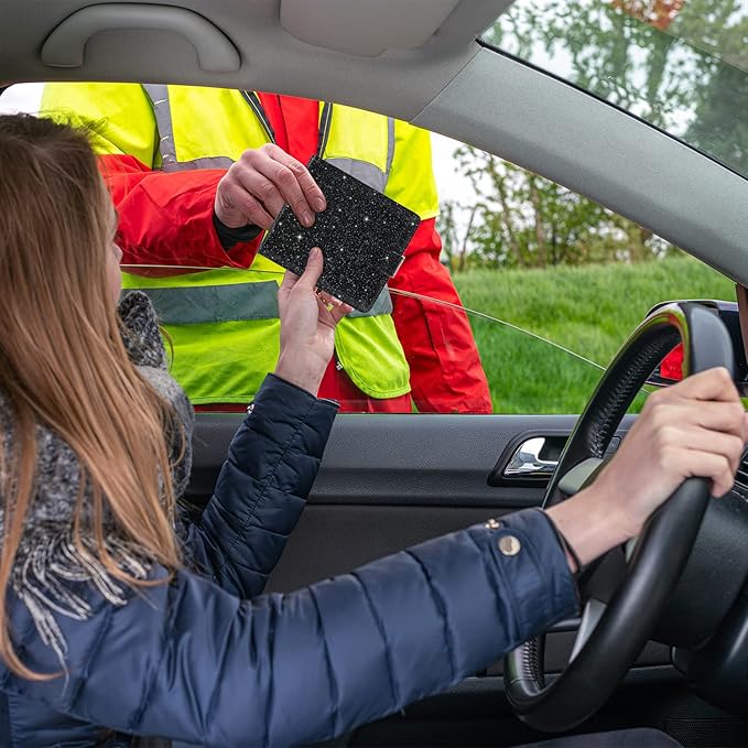 Car Registration and Insurance Holder, Vehicle Glove Box Car Organizer, Auto Truck Comparment Accessories Case for Cards, Essential Document and Driver License