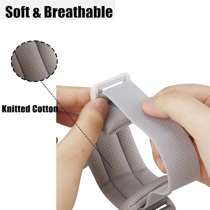 PandaEar Anti Lost Wrist Link, Toddler Harness Walking Leash Safety Child Wristband Leashes for Babies Kids (Grey)