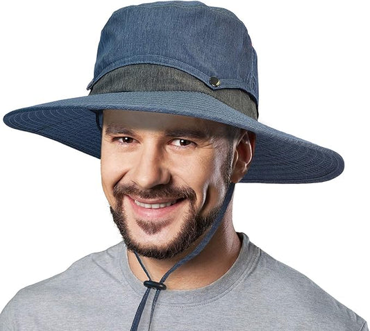Solaris Sun Hat with Neck Flap, UPF 50 Sun Protection Lightweight Sun Cap for Men Women, Wide Brim Hat for Fishing Hiking