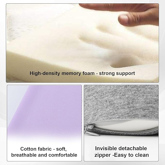 RURING Travel Pillows for Airplanes, 2025 New Travel Neck Pillow Travel Pillow, Neck Pillow Airplane Memory Foam 360 Degree Support Stowable Pillows for Airplanes Offices and Cars (Dark Gray)