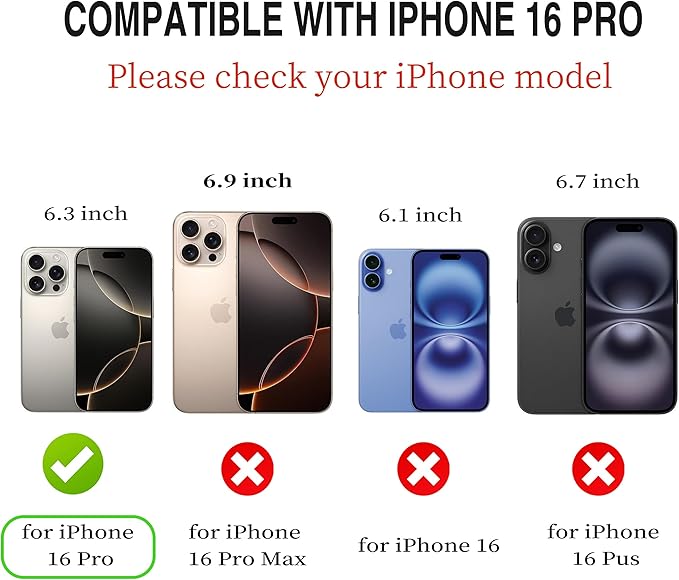 CIVICASE for iPhone 16 Pro Wallet Case,PU Leather Flip Case RFID Blocking Credit Card Holder Folio Magnetic Stand TPU Shockproof Cover Compatible with iPhone 16 Pro, Blue Green