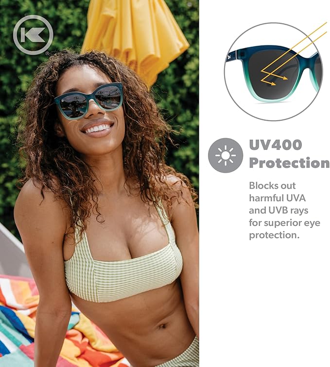 Knockaround Deja Views Polarized Sunglasses for Women - Impact Resistant Lenses & Full UV400 Protection