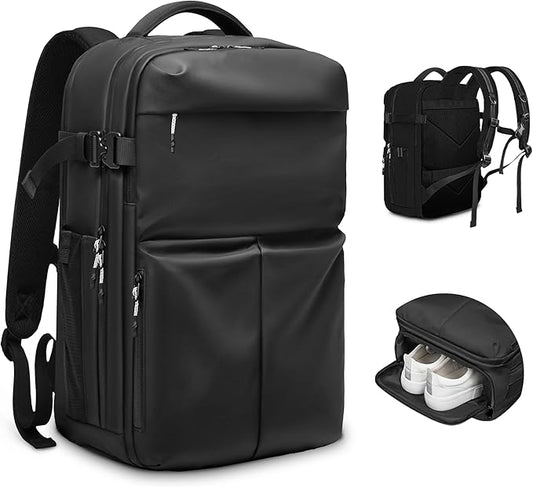 Travel Backpack for Men, 17.3 Inch Laptop Backpack, Water Resistant Business backpack with Waterproof zipper，Carry on Backpack with 30L Large Capacity Bag for Work College Travel