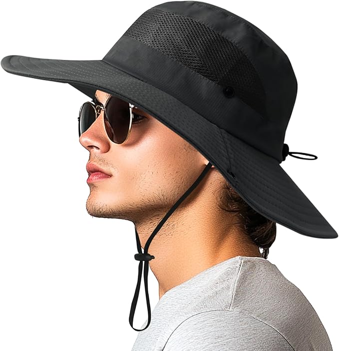 PFFY Sun Bucket Hats for Women Men UV Protection Wide Brim Fishing Hat Beach Outdoor Essentials