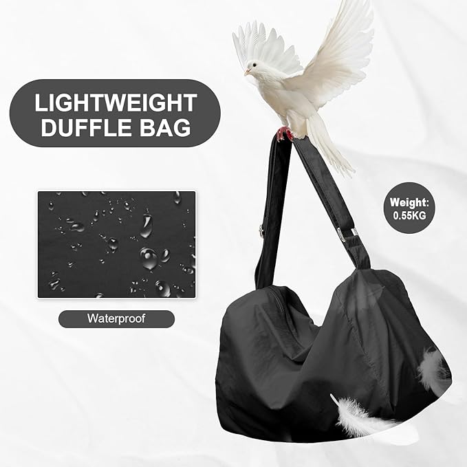 Large Gym Bag with Shoe Compartment, Workout Sport Duffle Bag for Women Travel, Waterproof Shoulder Overnight Bags Lightweight Carry on Tote Bags for Swim, Yoga, Dance