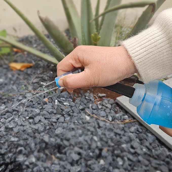 WILDREEDS Replacement Straw for Soft Flask Running Water Bottles for Hiking Cycling (Grey)