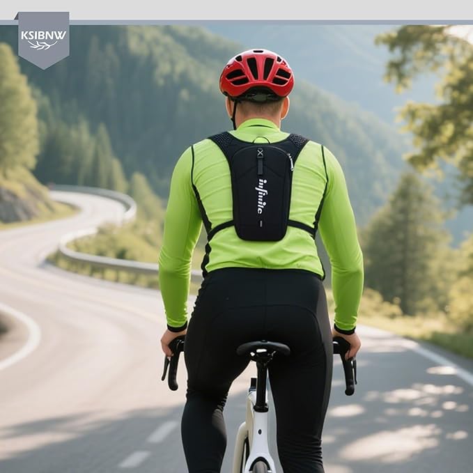 KSIBNW Running Vest for Women and Men, Lightweight Hydration Vest Backpack with 1.5L Water Bladder Bag Running Backpack for Hiking Biking Trail Cycling Race Marathon