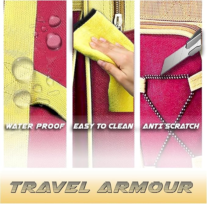 Travel Duffle Bags for Men Weekender Over Night Carry On Bag Lightweight Extra Large Oxford Duffel Gym Sturdy Luggage Water-Proof for Men & Women 26" (Blue Gold)