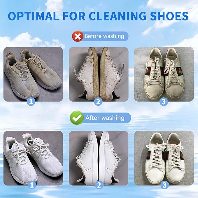 Shoe Laundry Bags for Washer & Dryer - 2pcs Reusable Mesh Washing Bags Protect Machine & Keep Sneakers Shoes Shape | Delicates Wash Bag (Yellow 2pcs)