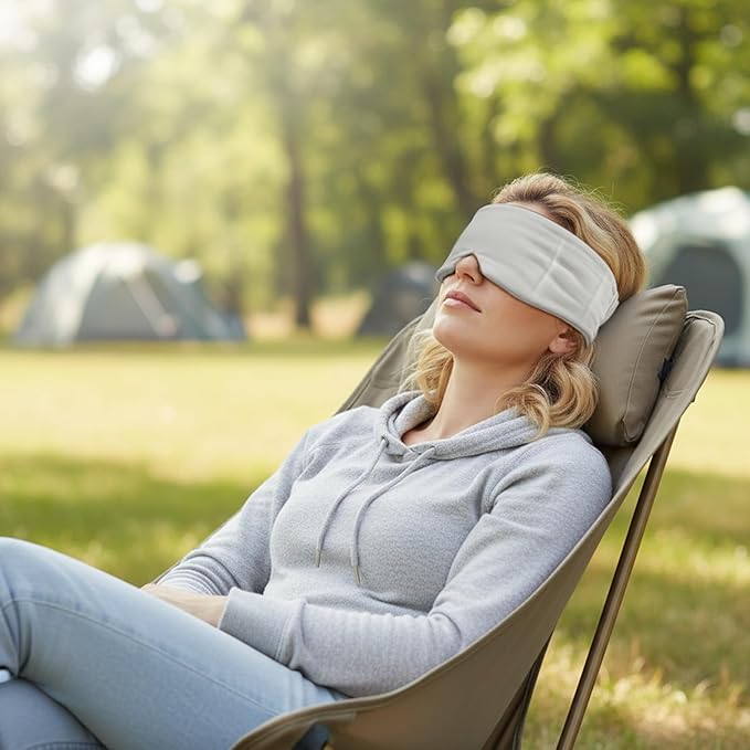 Eye Covers for Sleeping, Breathable Material, 69x12cm, Travel Sleep Eye Cover, Blackout Sleep Protector, Adjustable Design, for Games Holiday Birthday Party Home