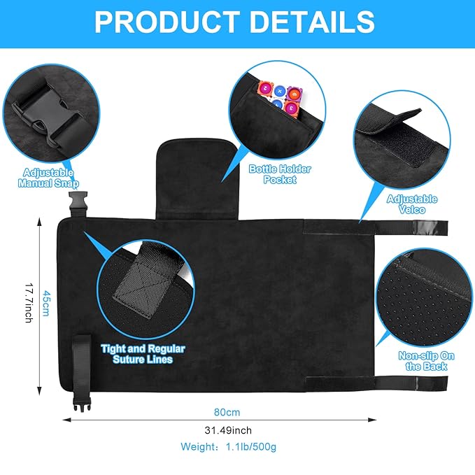 Toddler Airplane Bed & Travel Essentials - Kids Airplane Seat Extender, Portable Plane Bed for Flights
