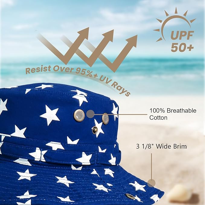 Bucket Hat Wide Brim UV Protection Sun Hat Boonie Hats Fishing Hiking Safari Outdoor Hats for Men and Women