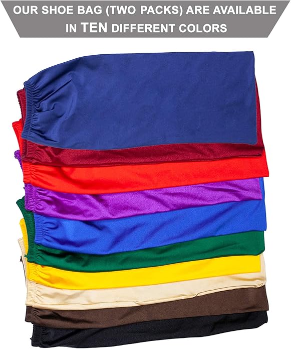 Deluxe Shoe Storage Bag | Elastic Closing –Durable Bag for Shoes | 10 Colors | MADE IN USA