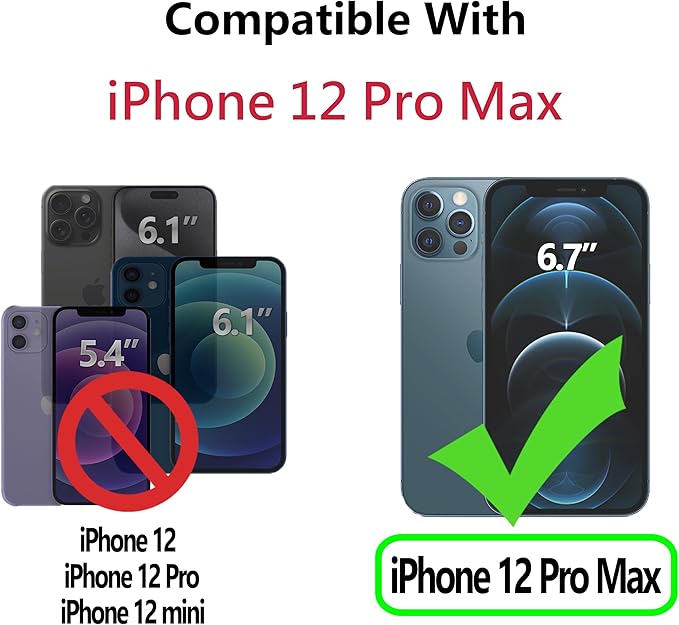 CIVICASE for iPhone 12 Pro Max Wallet Case,Leather Flip Case [RFID Blocking] Credit Card Holder Folio Magnetic Stand TPU Shockproof Cover Color Matching for iPhone 12 Pro Max (6.7") Brown