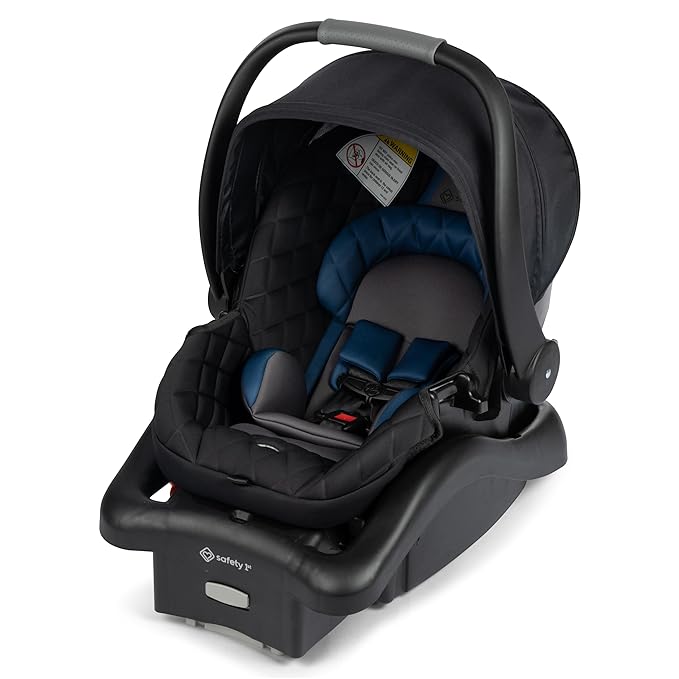 Safety 1ˢᵗ® onBoard™ Insta-Latch™ DLX Infant Car Seat with Base, Baby Car Seat for 4-30 lbs., Rear Facing Car Seat, Newburyport