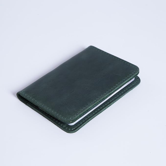 INCARNE US Passport Cover Clear - Travel Passport Wallet - Leather Passport Holder for Men Women Family with Card Slots & Note Compartmen - Sleeve Protector - Genuine Leather - Vintage Green