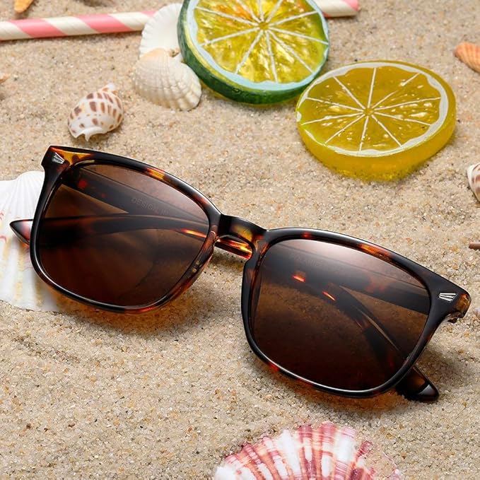 DUSHINE Polarized Sunglasses for Women Classic Retro Style UV400 Protection
