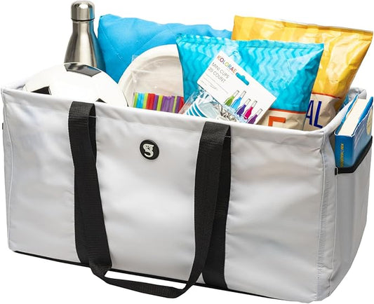 geckobrands Large Utility Tote - Durable Multipurpose Bag for Beach, Travel, Shopping & Outdoor Activities