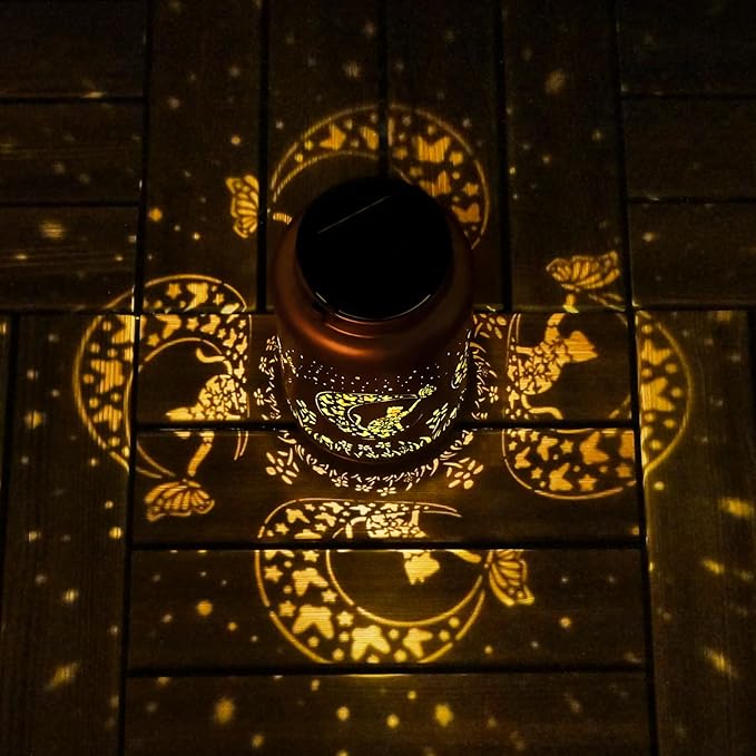 Christmas Decorations Gifts for Women Men Mom, 2 Pack Cat Solar Lights Outdoor Waterproof, Mothers Day Gifts Decoration Outside for Outdoor, Yard, Lawn, Balcony Garden Decor Solar Lantern