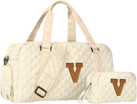 Elilier Kids Travel Duffel Bag, Personalized Weekender Bag with Shoes Compartment, Mothers Day Gifts, Girls Gifts for Kids Friends