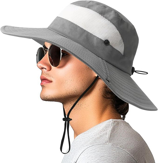 PFFY Sun Bucket Hats for Women Men UV Protection Wide Brim Fishing Hat Beach Outdoor Essentials