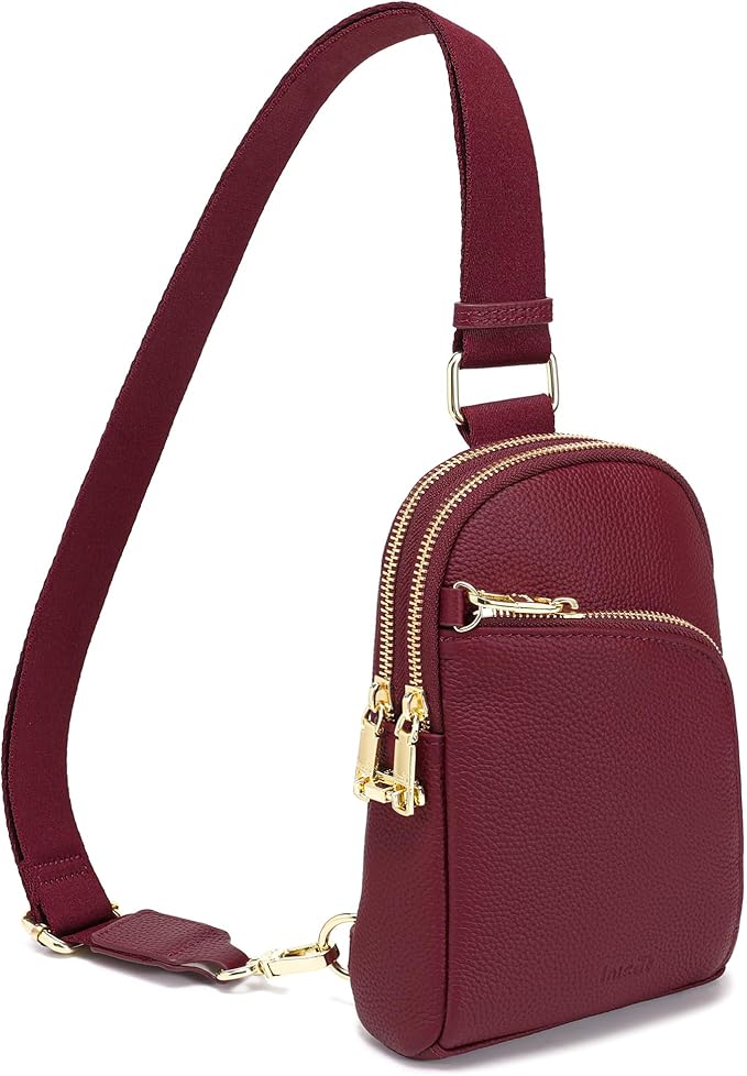 INICAT RFID Blocking Sling Bag Anti Theft Crossbody Bags Women Valentine's Day Gifts Travel Purses Vegan Leather