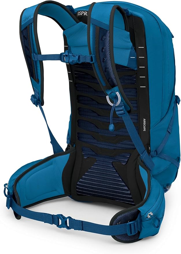 Osprey Talon 22L Men's Lightweight Hiking Backpack - Small Daypack for Travel & Camping, Scoria Blue/Night Shift