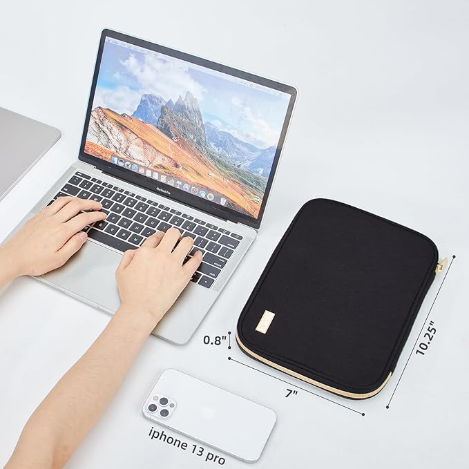 NISHEL Travel Cord Organizer Case, Tech Electronic Bag, Essentials for Charger, Cable, Phone, Hard Drive, USB, SD Card, Black