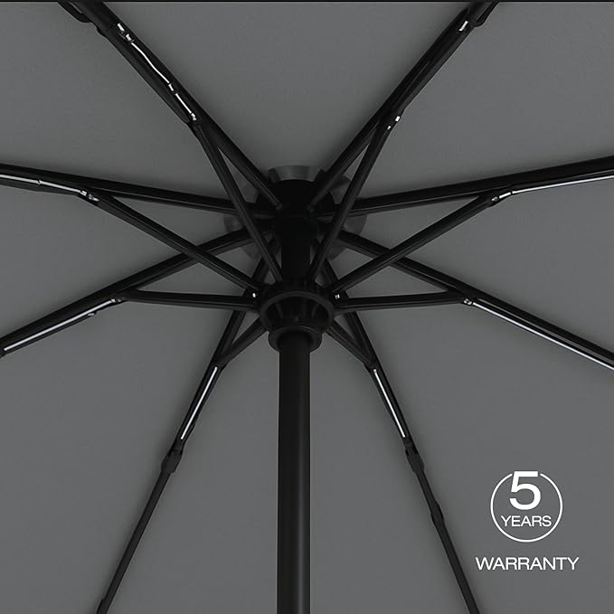 Knirps A.200 Medium Duomatic Windproof Umbrella for Adults – Automatic Open Close 38.5" Canopy, Travel Case Included