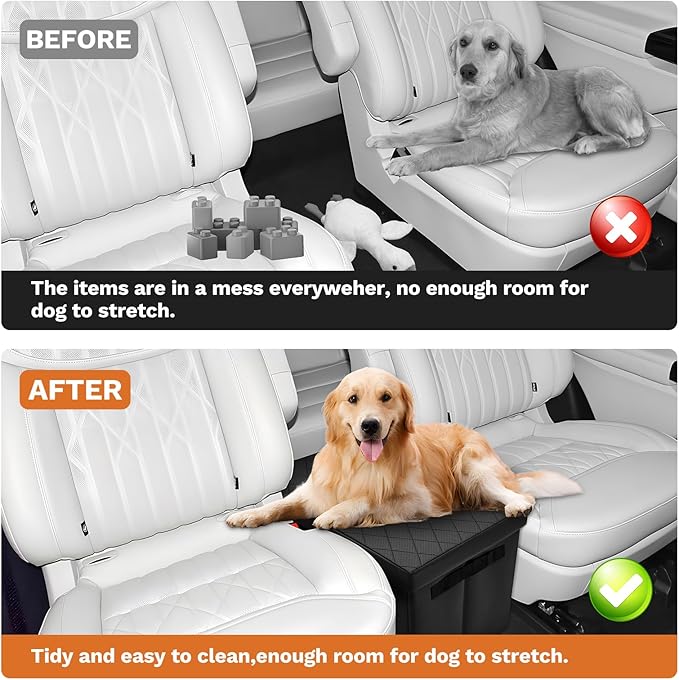 Shademax Car Seat Organizer for Ford Explorer 2020-2025 2026 Accessories, Explorer Backseat Organizer Car Console Organizer for Kids Toys, Baby Supplies, Dog Toys, Snack Organizer, Travel Storage Box