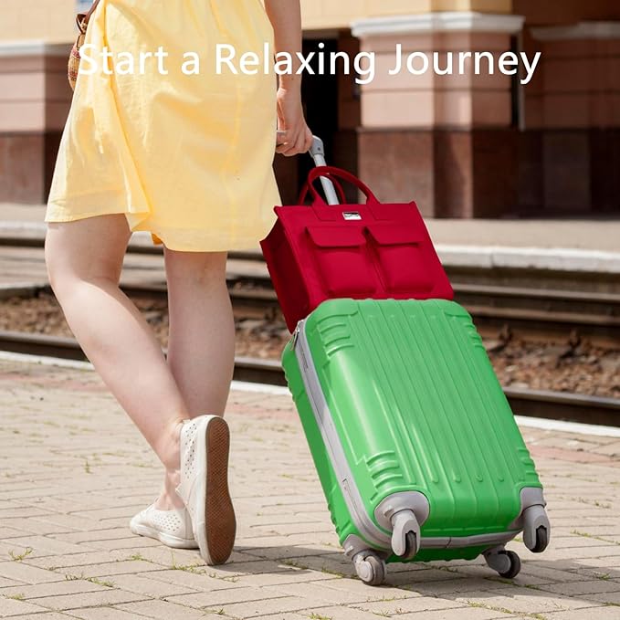 TOPDesign Heavy-Duty Canvas Tote Bag for Women, Adjustable Crossbody/Shoulder Handbag with 9 Pockets, Everything Tote