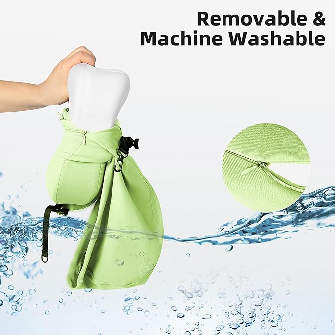 Privacy-Friendly Hooded Travel Pillow for Kids & Adults, Sensory-Friendly, Memory Foam Neck Support for Airplane, Car & Train, Breathable Fabric, Portable, Ultimate Comfort