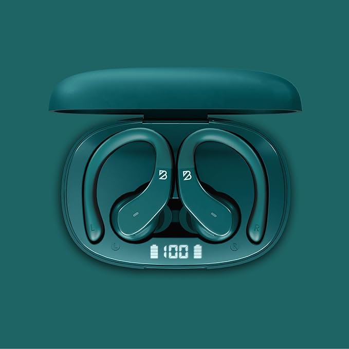 Back Bay Audio - Runner's Wireless Earbuds for Running, Workout Wrap Around Earbuds Bluetooth Headphones for Sports, Running Headphones, Hook Over The Ear Buds, Wrap Around Earphones with Earhooks
