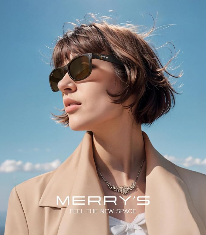 MERRY'S Polarized Unisex Shades Sunglasses for Men and Women Vintage Polarized Sun Glasses Mirror Lens