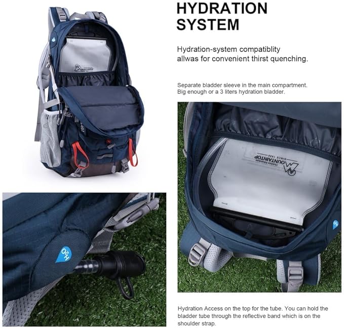 MOUNTAINTOP 25L/40L Hiking Backpack,Lightweight Travel Backpack for Men Women Outdoor Backpacking, Camping