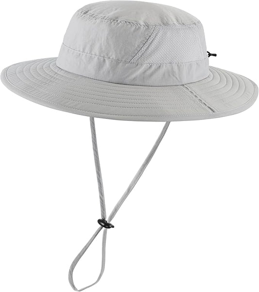 Connectyle Outdoor UPF50+ Men's Sun Hat Foldable Wide Brim Bucket Hat for Fishing Hiking Gardening Breathable Safari Hat