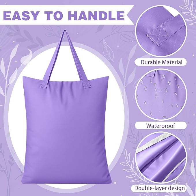 SATINIOR 5 Pcs Large Travel Laundry Bags with Handle Waterproof Washable Dirty Clothes Bags