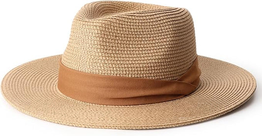 DRESHOW Women Straw Panama Hat