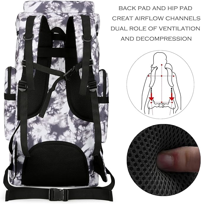 Hiking Backpack for Men 70L/100L Camping Backpack Military Rucksack Molle 3 Days Assault Pack for Climbing
