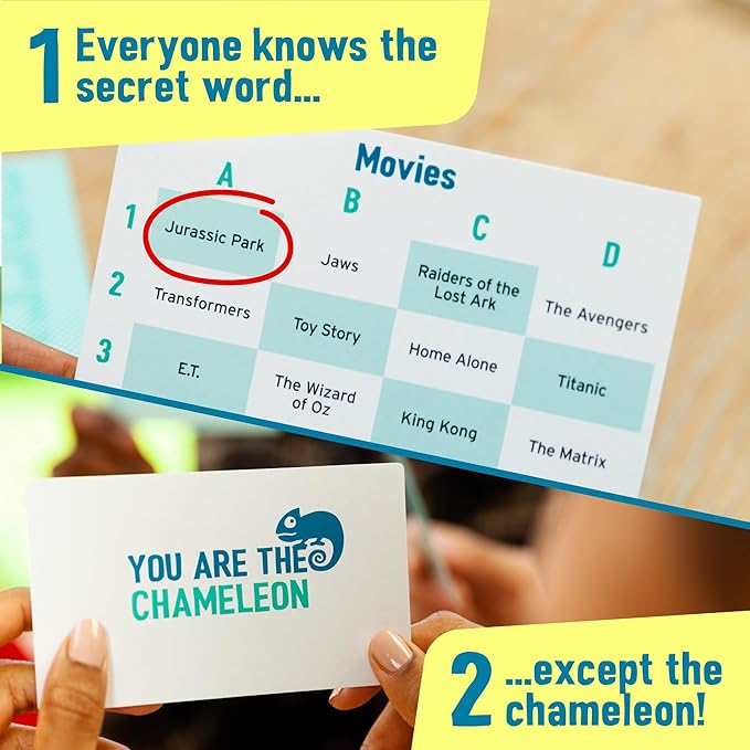 Big Potato The Chameleon, Award-Winning Board Game for Families & Friends for 3-8 Players