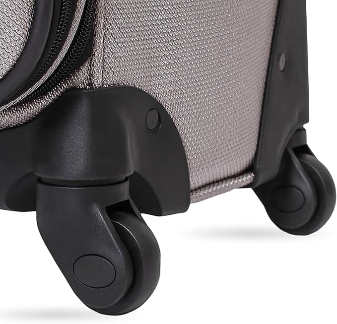 SwissGear Sion Softside Expandable Luggage, Pewter, Checked-Large 29-Inch