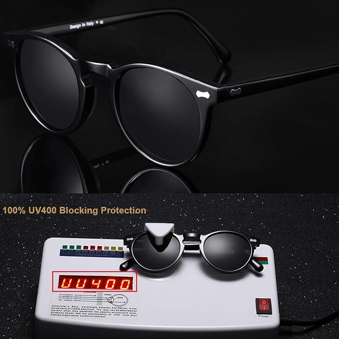 CARFIA Polarized Sunglasses for Women UV Protection Small Face Acetate Frame CA5288