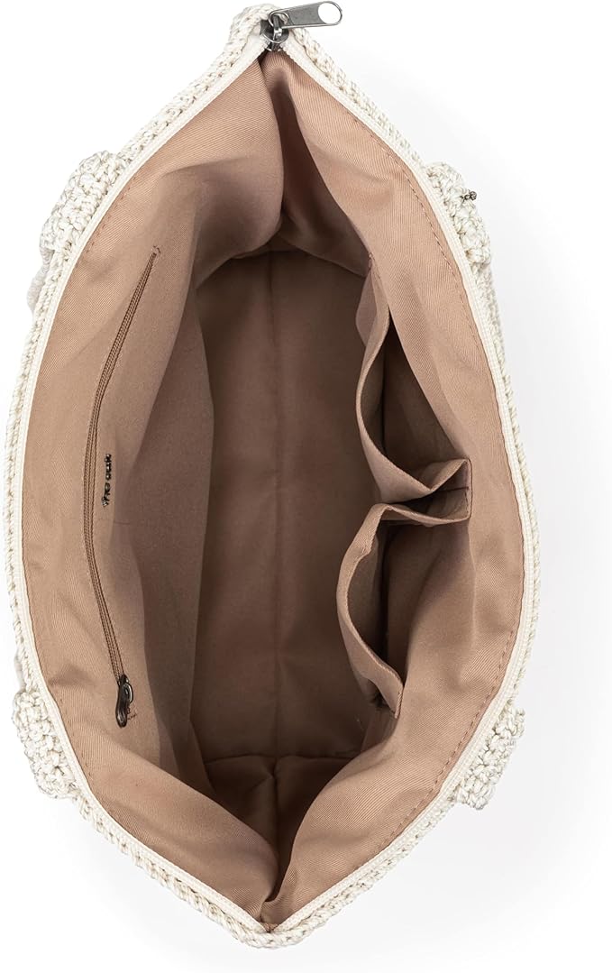 The Sak Casual Classics Tote Bag - Hand Crochet Woman's Purse For Everyday, Travel, Beach Bag - Handbag With Shoulder Straps